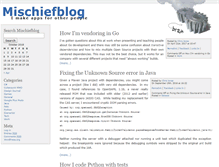 Tablet Screenshot of mischiefblog.com